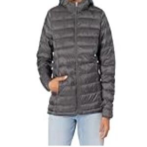 Amazon Essentials Women's Charcoal Puffer Jacket